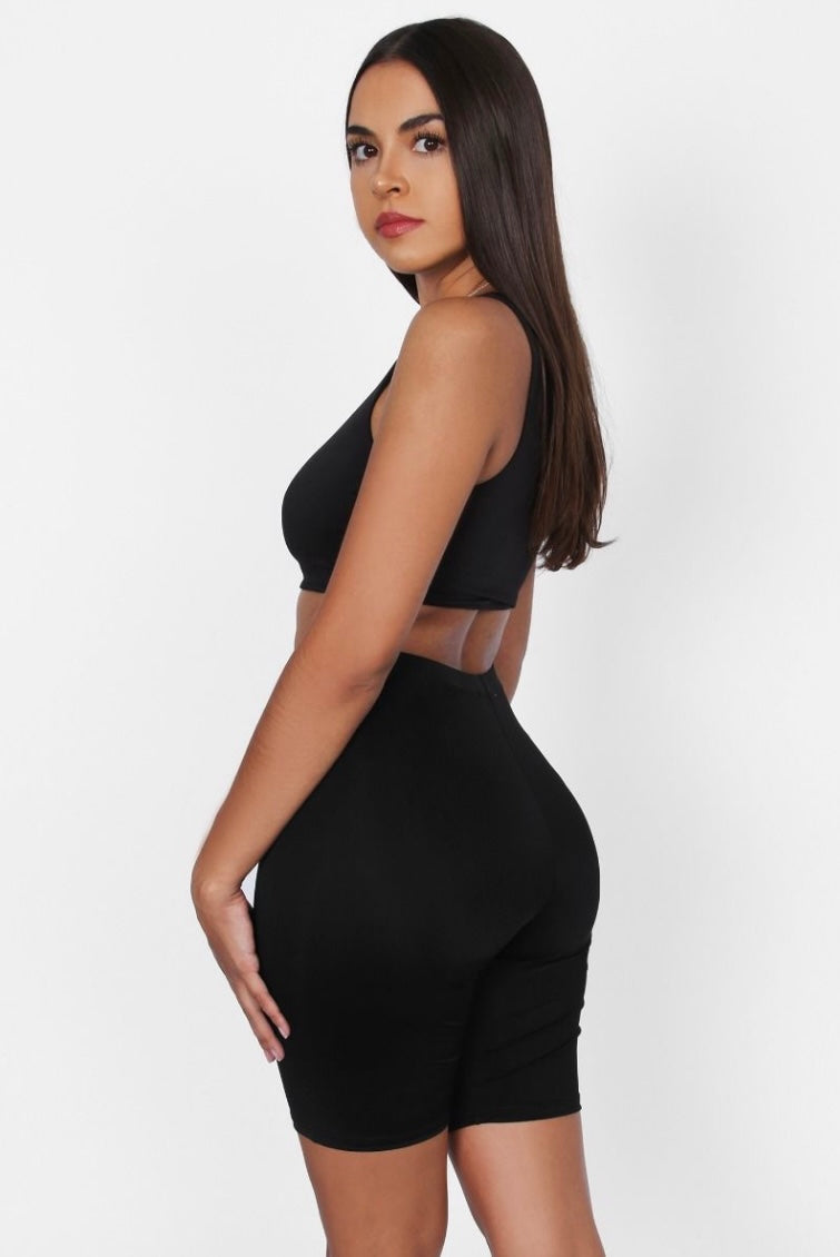 Like Skin Baddie Hi Wasted Biker Shorts Large