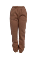 Baddie Plush High Waist Sweat Pants Mocha