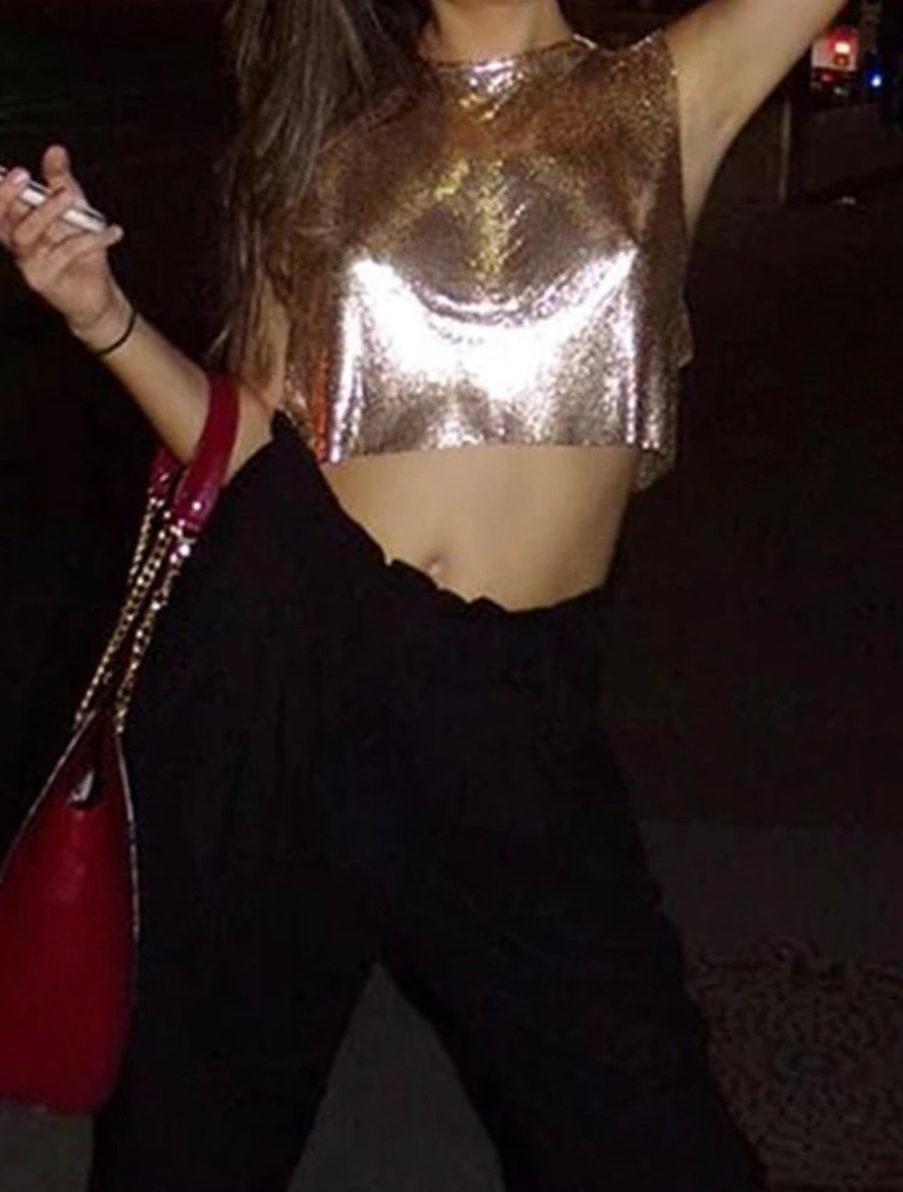 Medal Mami Sequins Baddie Shirt OZ Gold