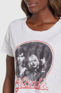 Blondie Baddie Circle Band Crop Top Cream