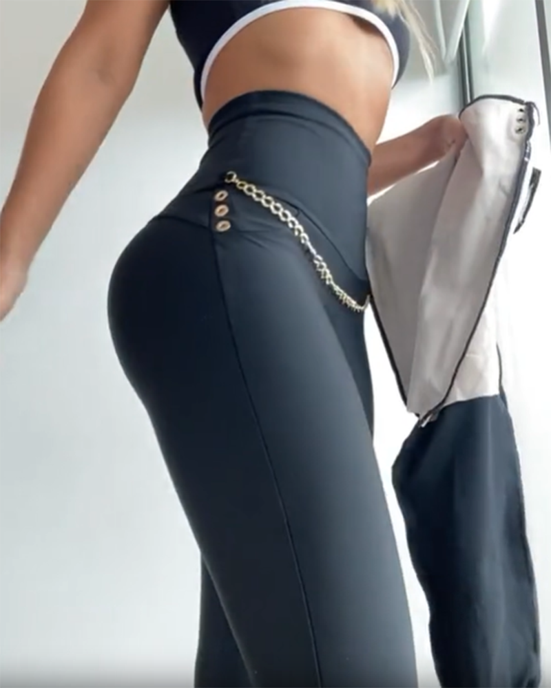 High Waist Tummy Control Butt Lifting Leggings Black