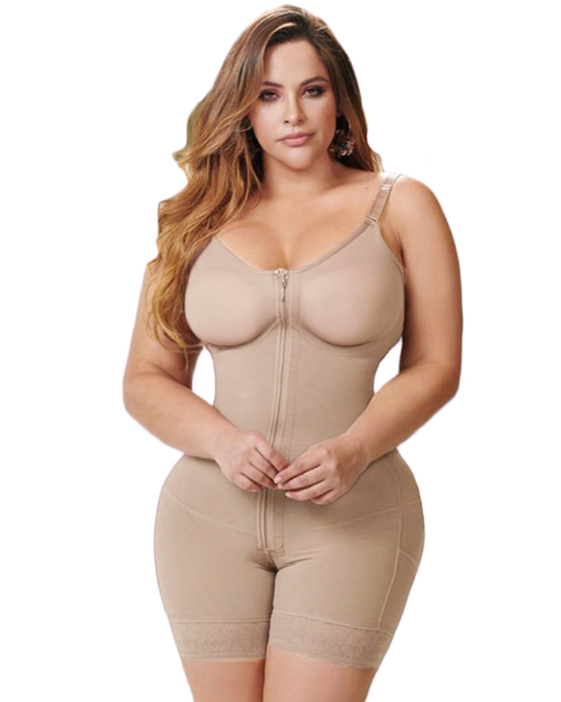 High Compression With Bra And Invisible Closure Faja Shapewear Beiges