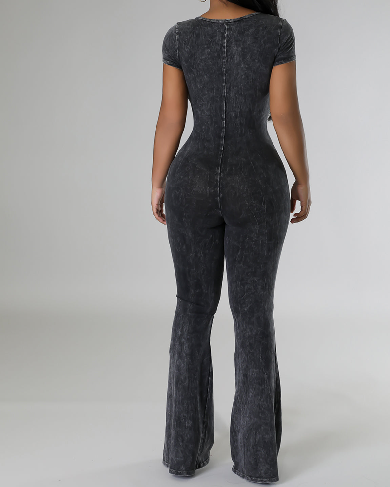 V-Neck Yoga Jumpsuit