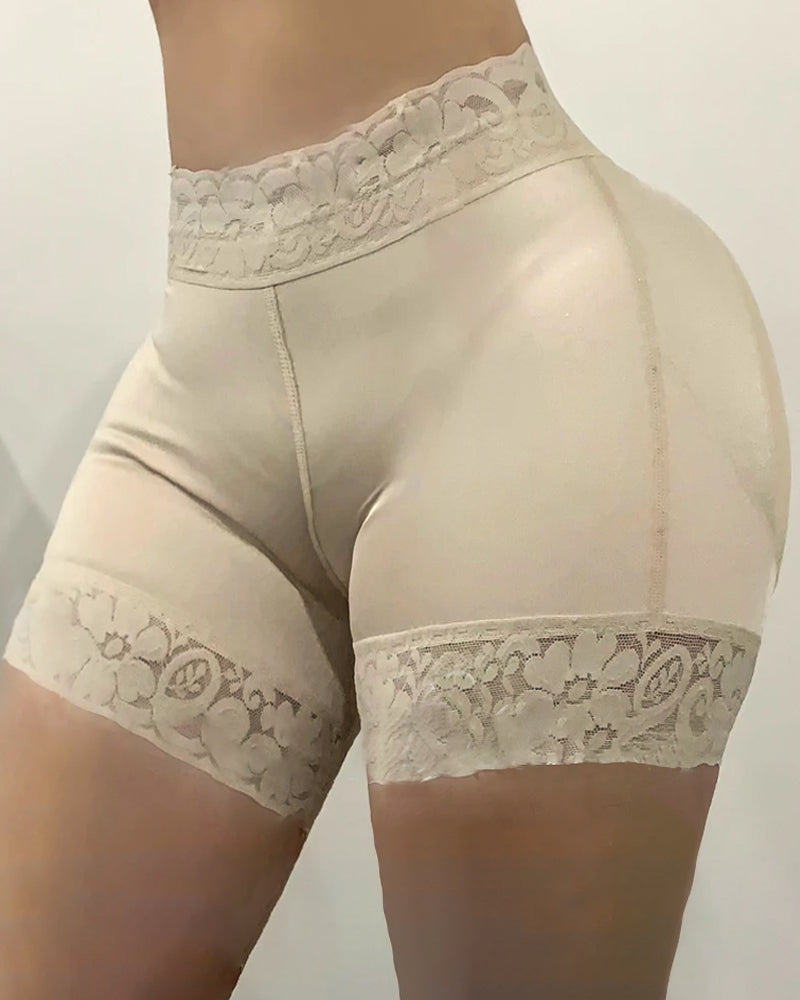 High Enhancement Butt Lift Shorts Invisible Beige