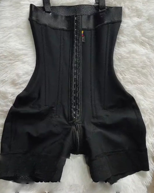 Buckle Front Open Bust Tummy Control Shapewear