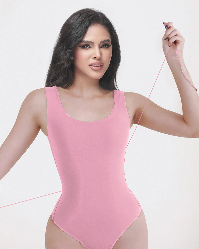 Women's Sexy Back Lace-up SeamlessTummy Control Bodysuit