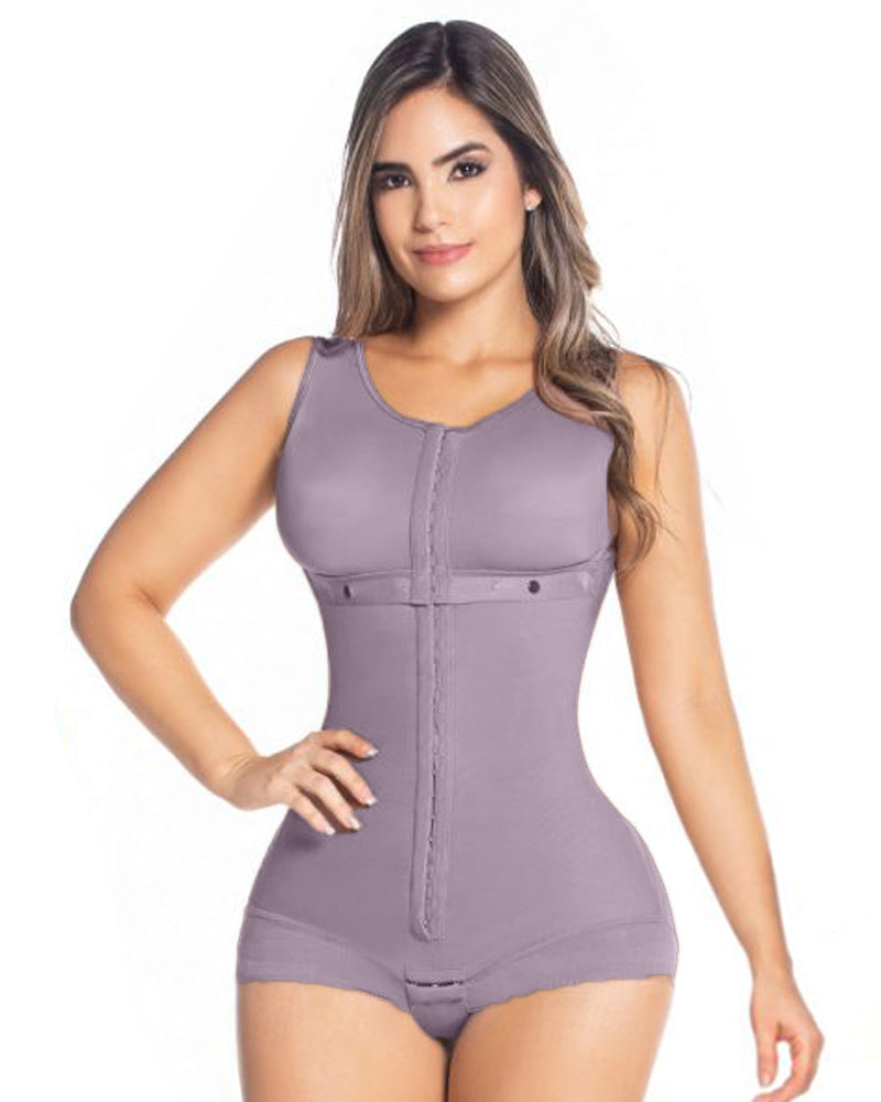 Three-row Tummy Control Butt Lifting Body Shaper Purple