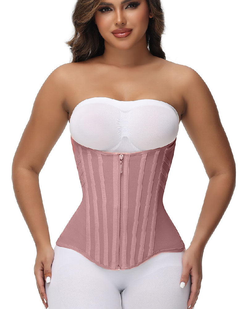 Waist Trainer for Women Tummy Control Waist Cincher Corset Sport Workout Body Shaper Postpartum Belly Band Gym RosyBrown
