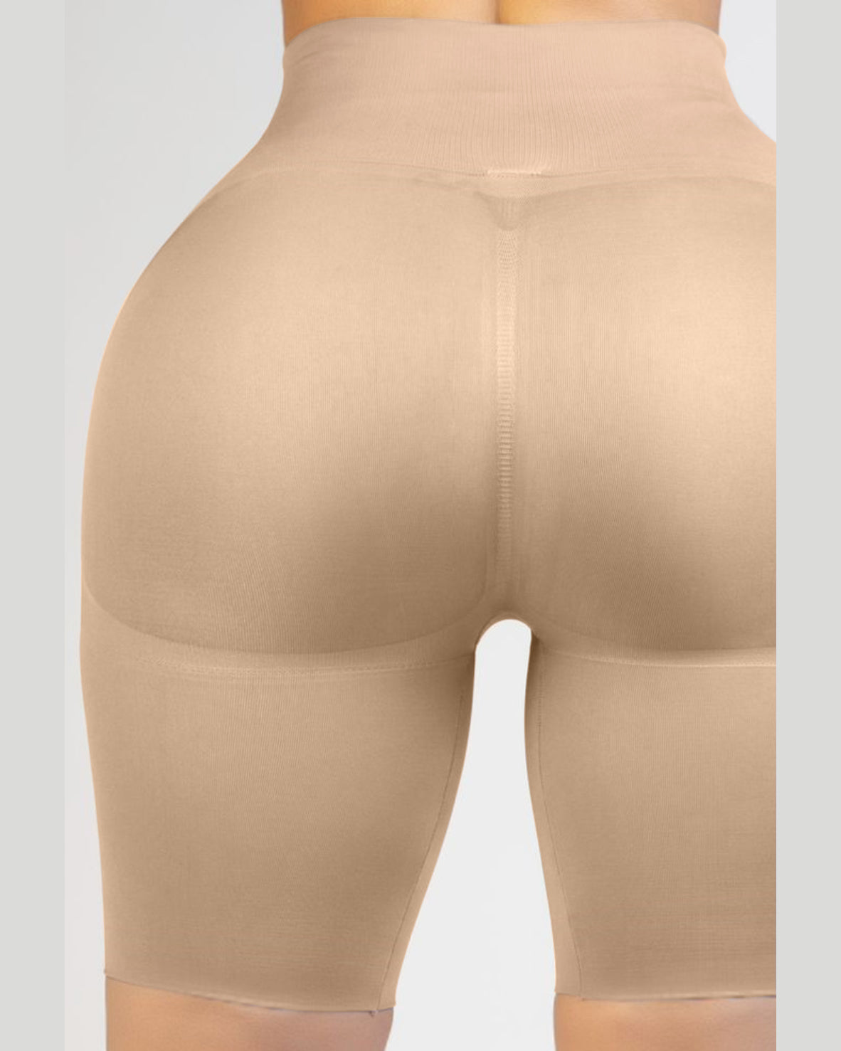 Seamless High Waist Butt Lift Short Tan