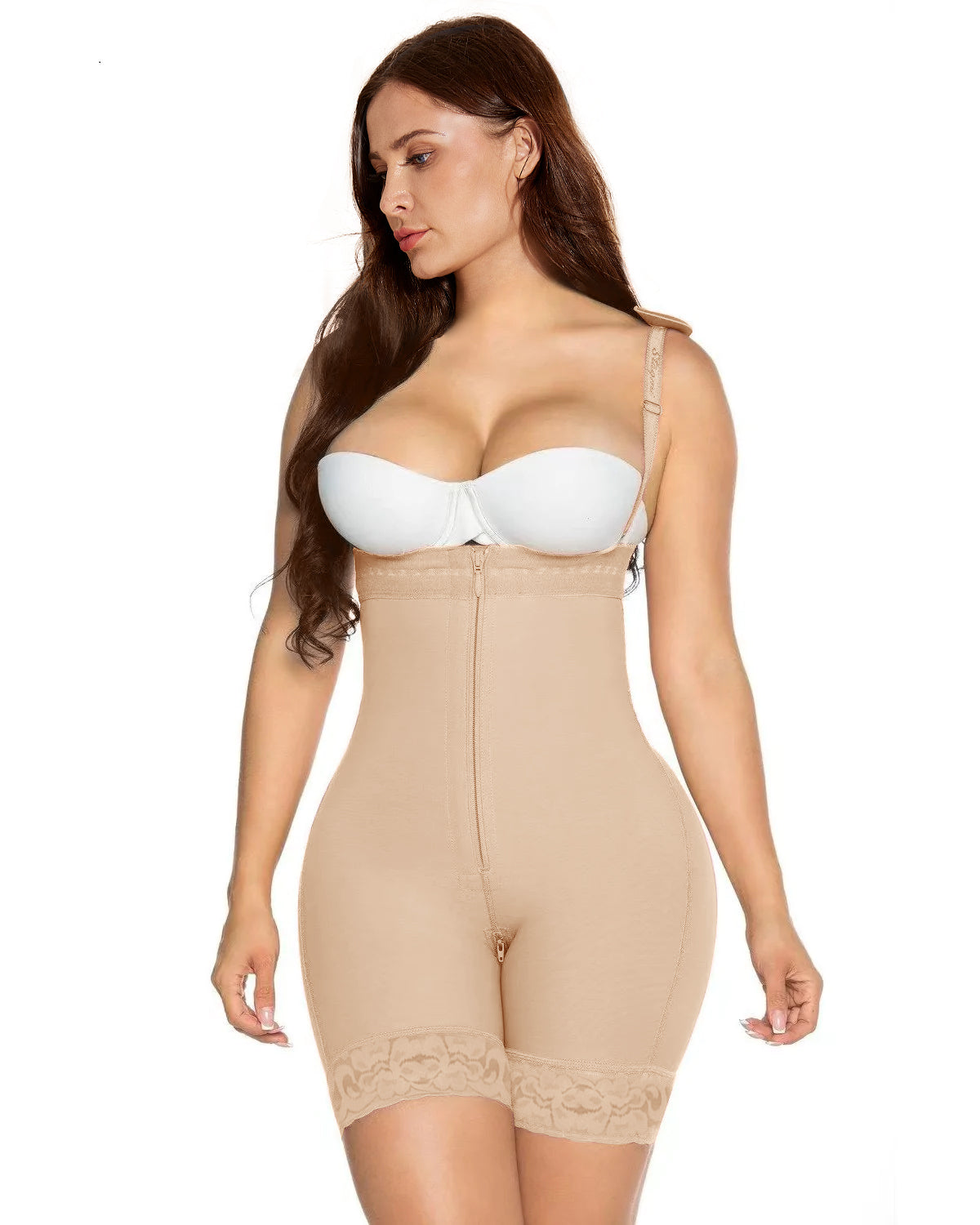 Fajas Colombianas Butt Lifter Tummy Control Shapewear Tan