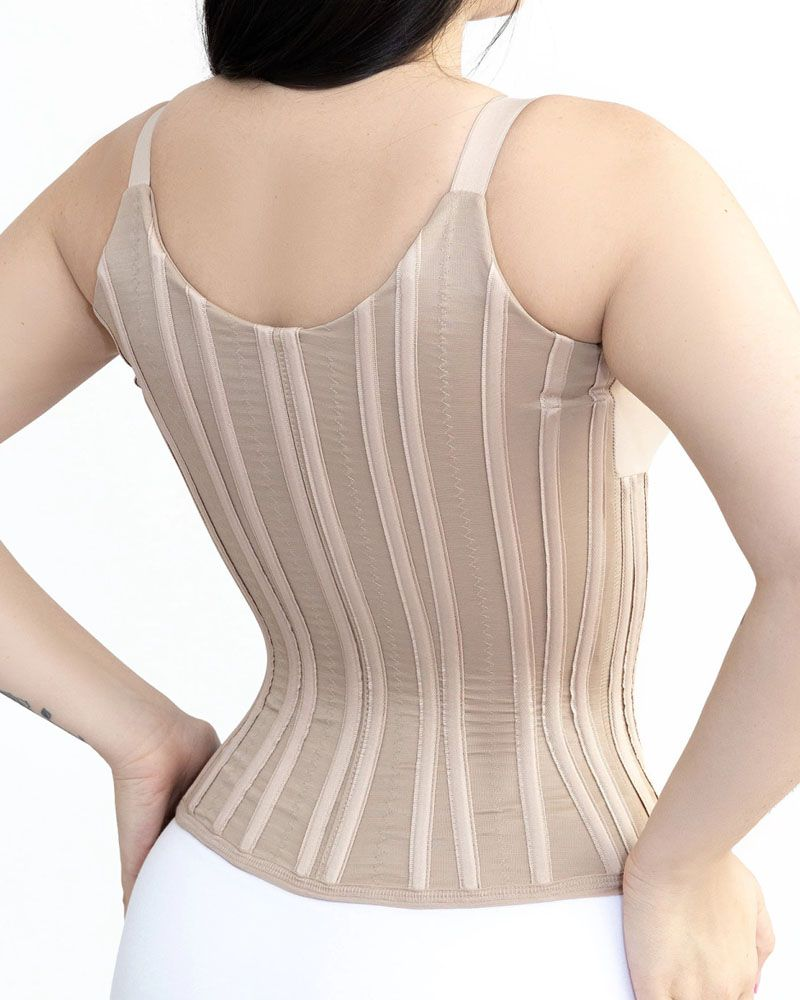 Women New Hourglass Shapewear Vest Waist Steel Belt