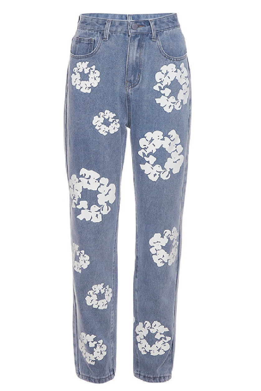Daisy Print Jeans