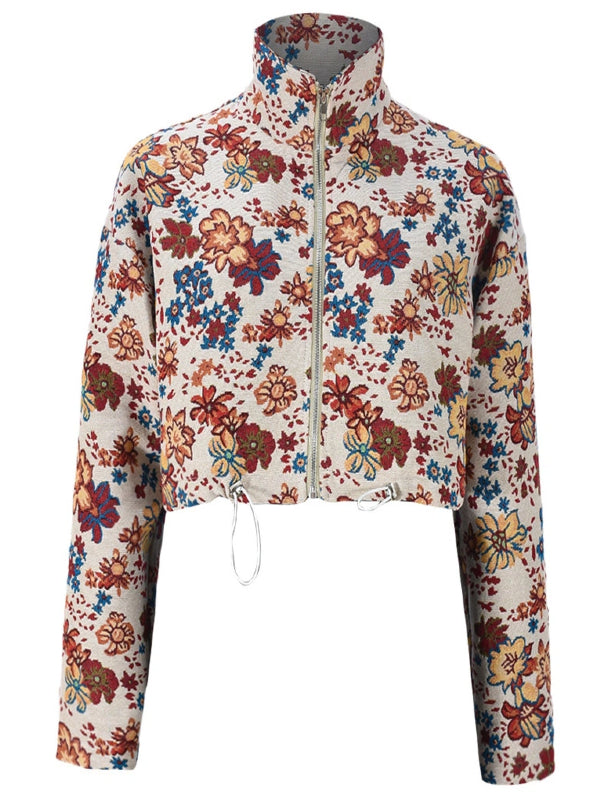 Printed Zip-Front Jacket--Clearance