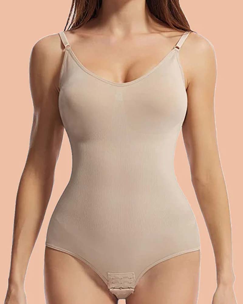 Shapewear Bodysuit for Women Tummy Control Tan