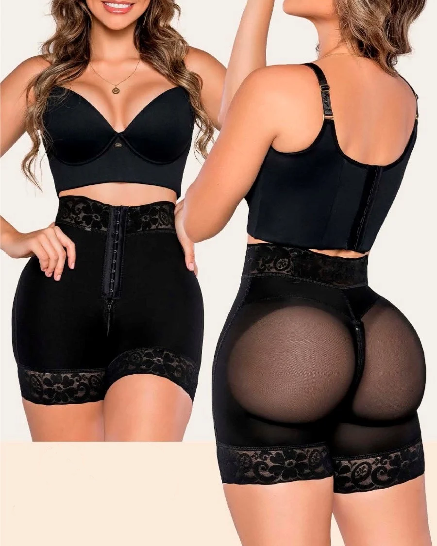 Fashion Invisible Hourglass Shaping Shorts Black