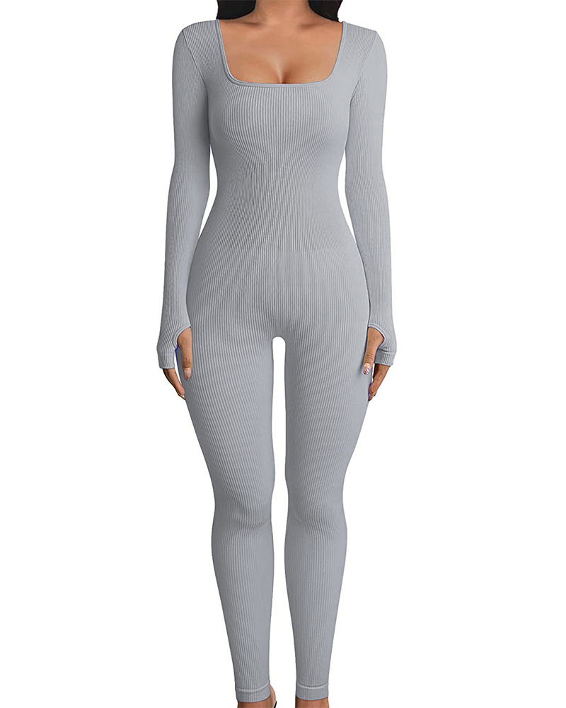 Multifunctional Comfort Stretch Stretch Stretch Jumpsuit LightGrey