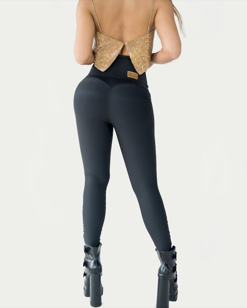 High Waist Tummy Control Fashion Leggings
