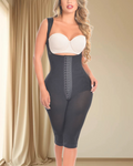 Open Bust Tummy Control Full Body Shapewear Black
