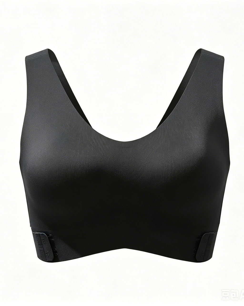 Seamless Cross Back Adjustable Hook And Loop Comfort Bra