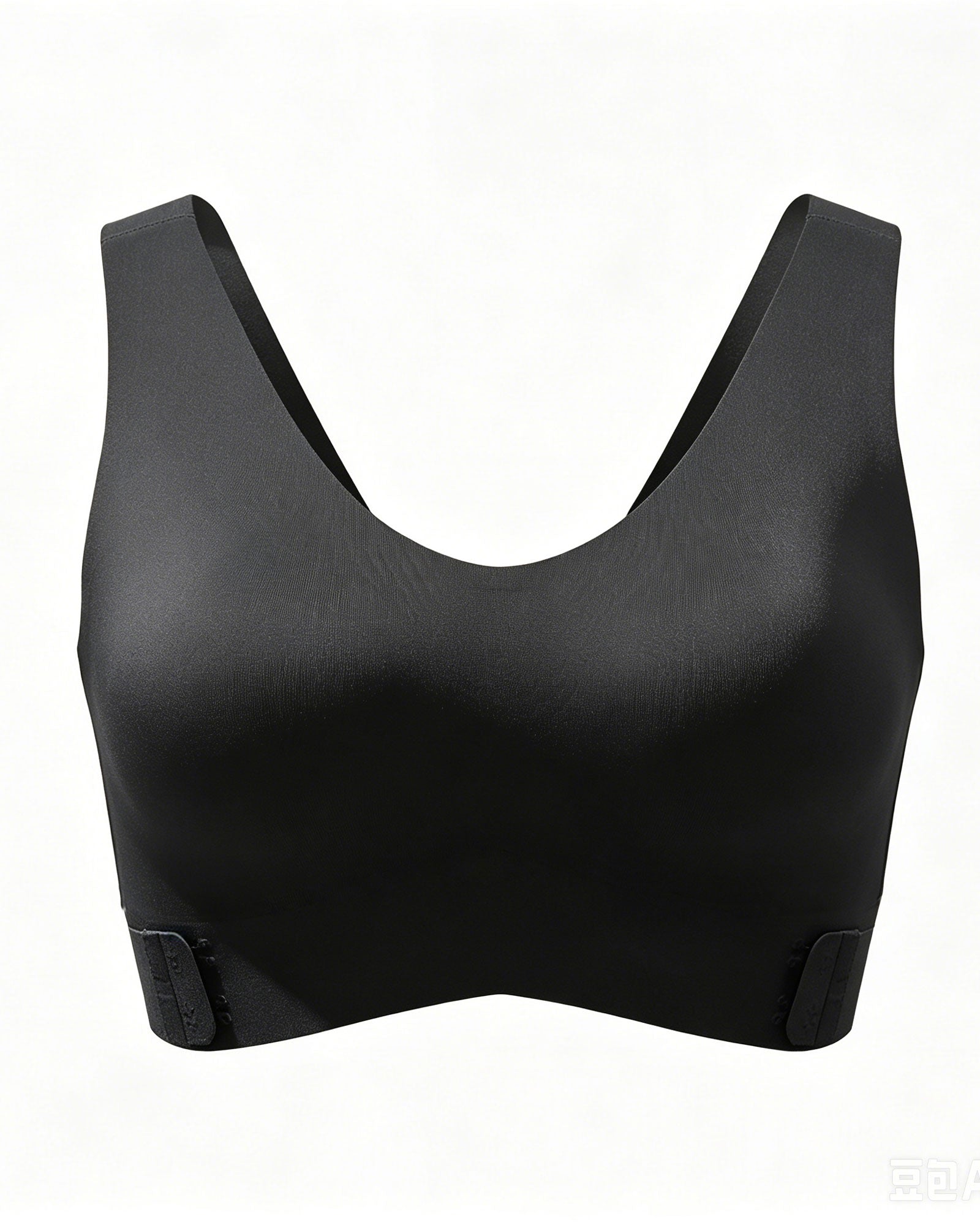 Seamless Cross Back Adjustable Hook And Loop Comfort Bra