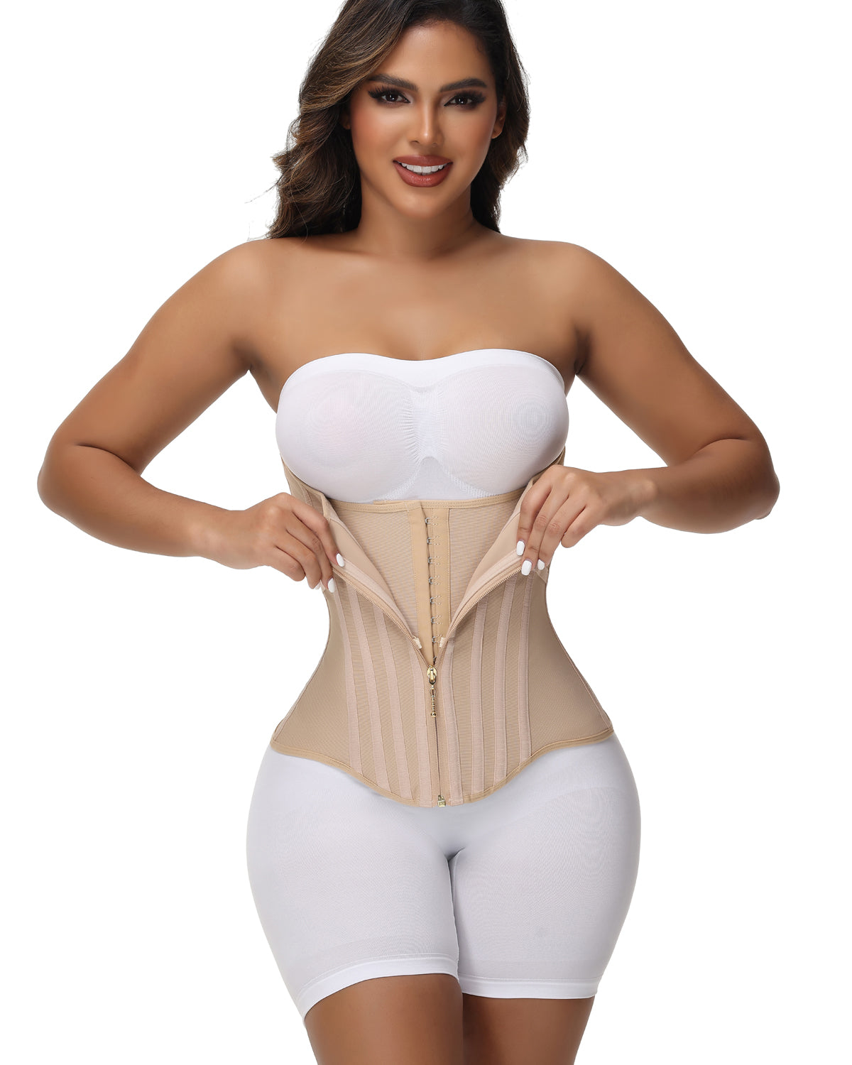 Waist Trainer for Women Tummy Control Waist Cincher Corset Sport Workout Body Shaper Postpartum Belly Band Gym Tan XXS