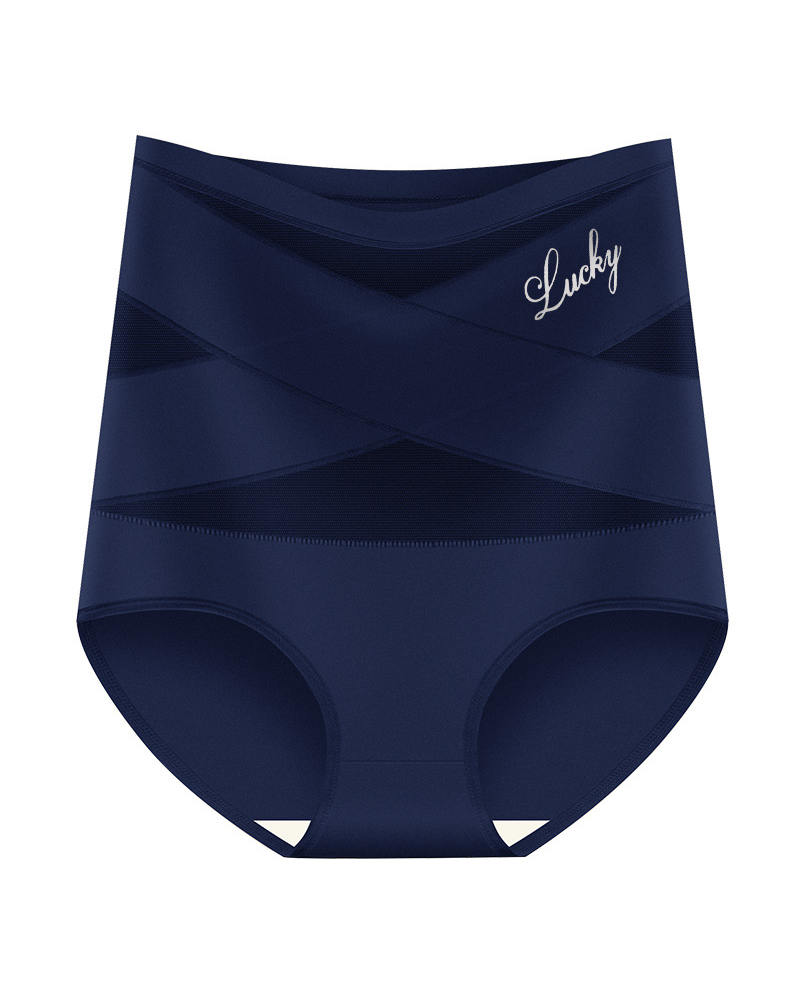 High-Waisted Tummy-Control Panties Navy
