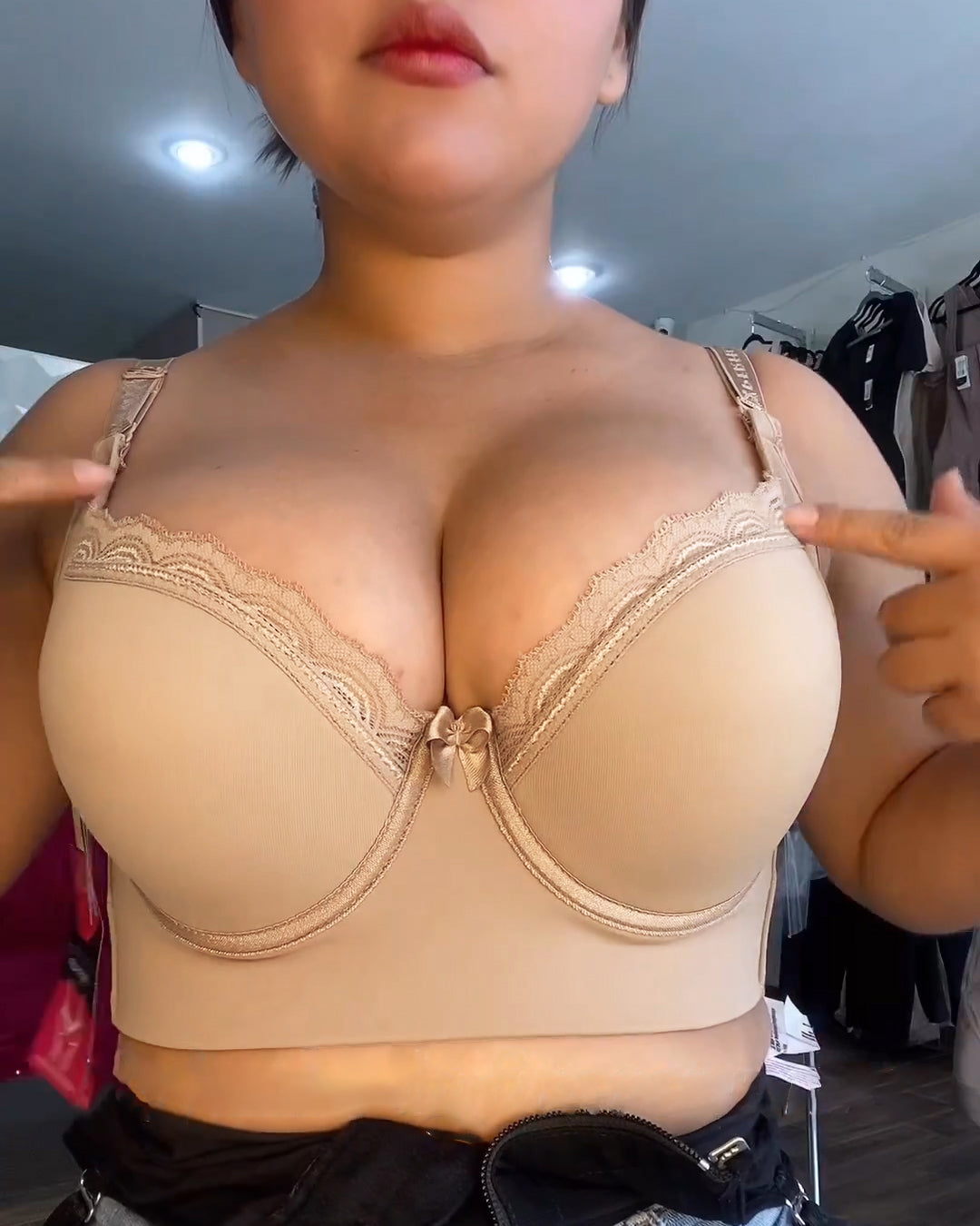 Women's Seamless Sexy Push Up Shaping Bra Tan