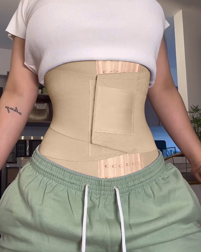 Double Compression Slimming Hourglass Waistband Tan