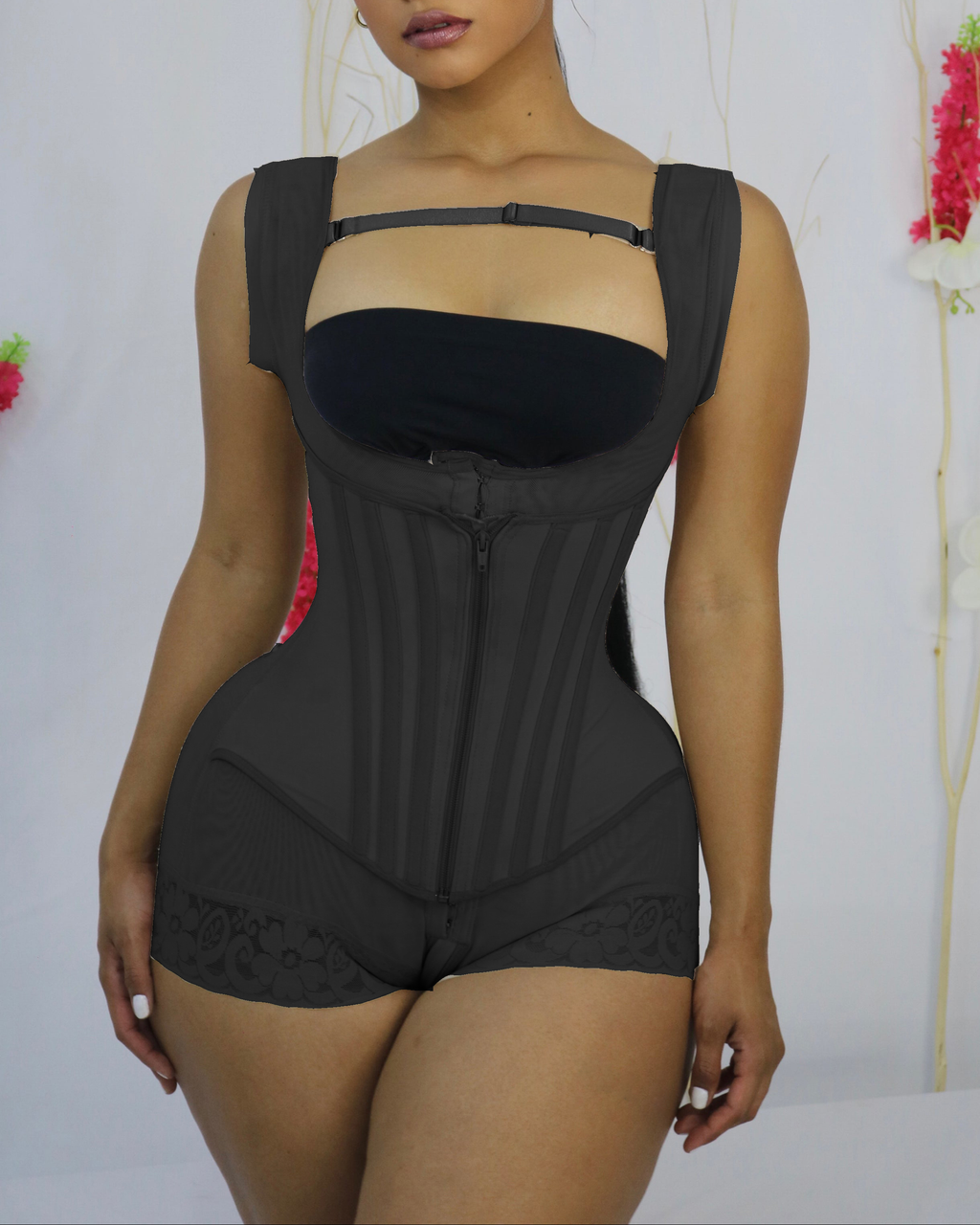 High Compression Hourglass Fashion Curve Shapewear Black