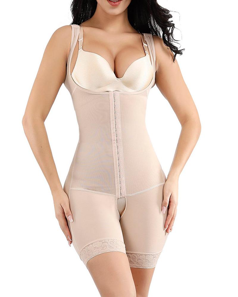High Compression Tummy Control Slim Body Shapewear Beiges