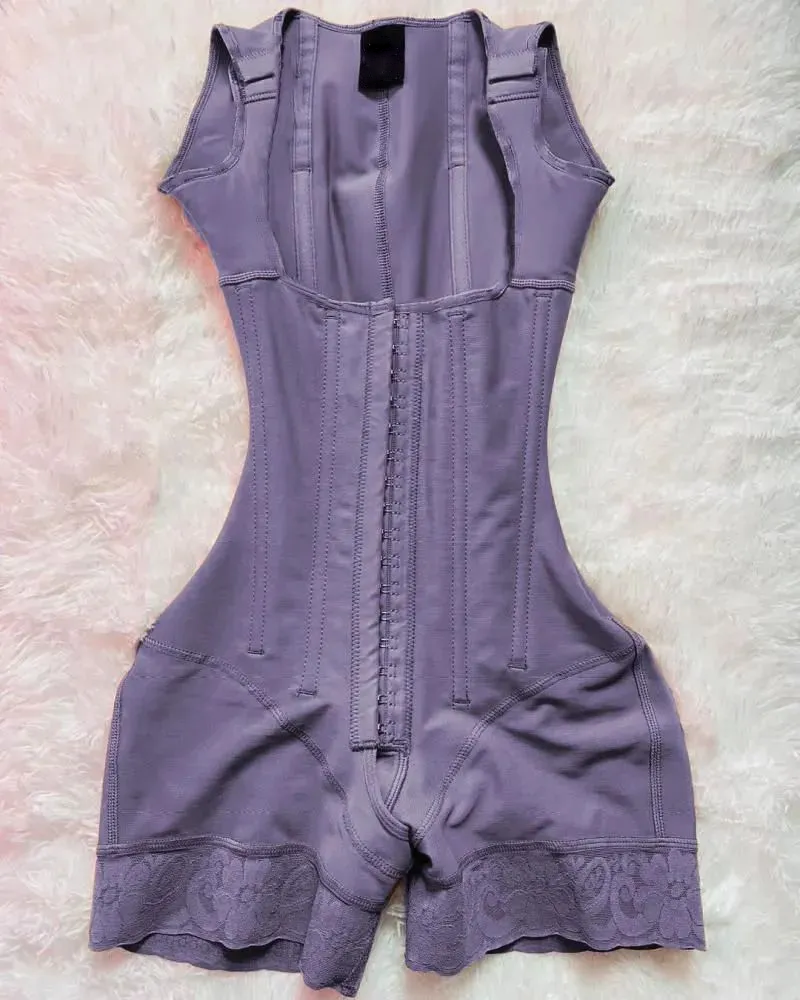 Fashion Butt Lift Body Comfortable Buttoned Shaper Purple