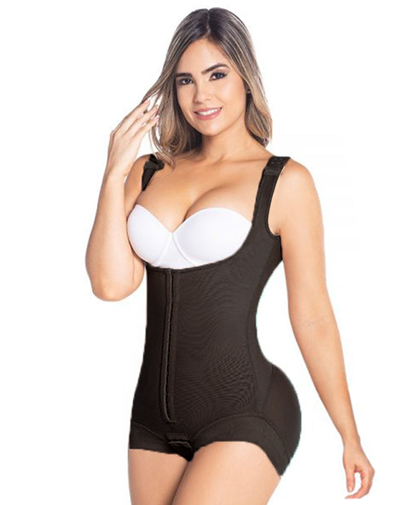 High Back Coverage Tummy Control Butt Lift Shaper Black