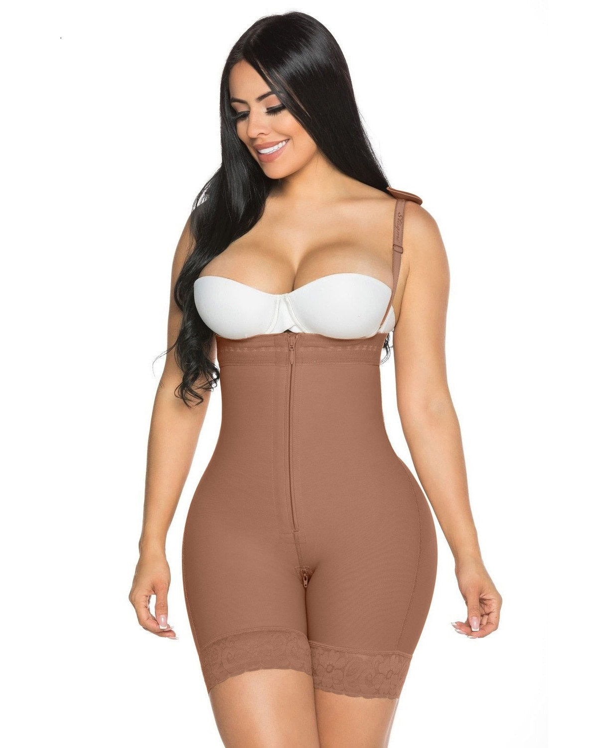 Women Compression Tummy Control With Zipper Shapewear