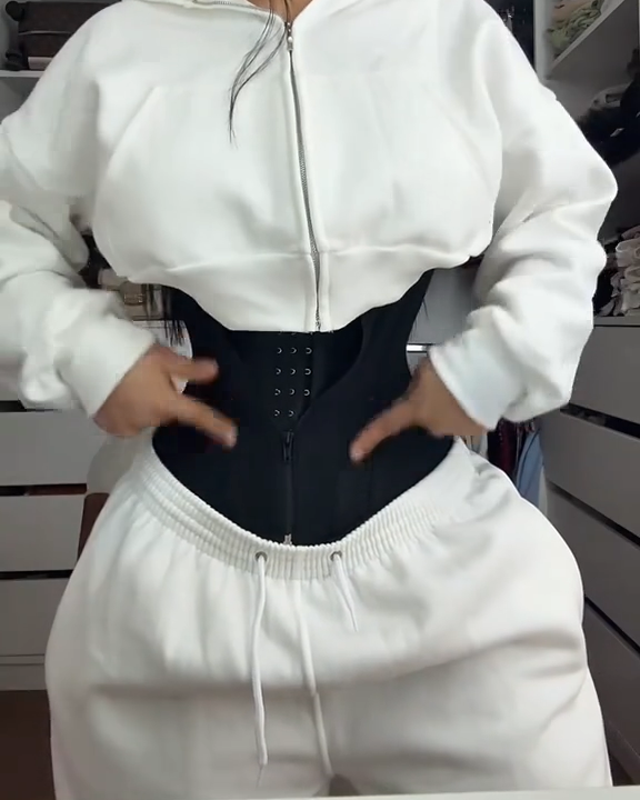 Invisible Closure Waist Trainner Black