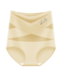 High-Waisted Tummy-Control Panties Beige