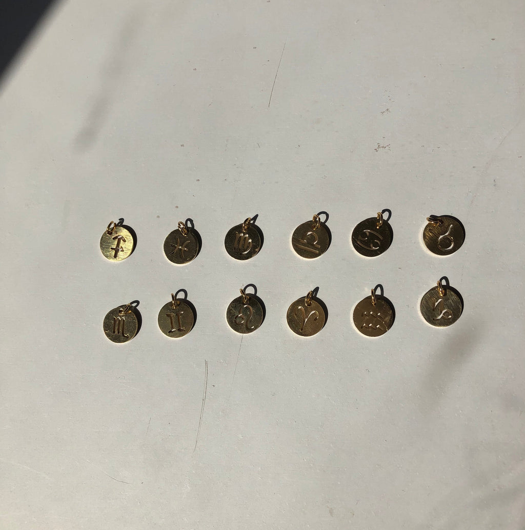 Circle zodiac anklet