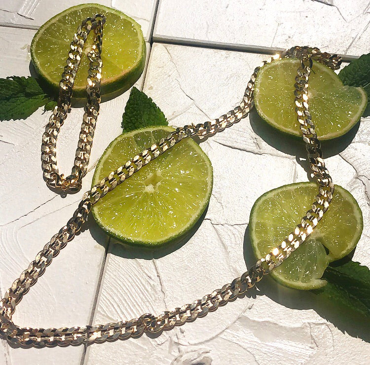 Cuban link chain bracelet