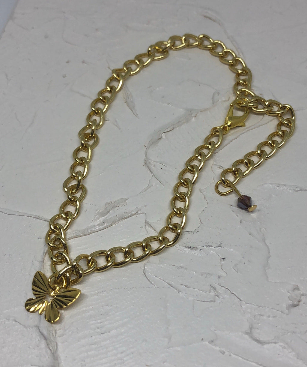 Butterfly anklet