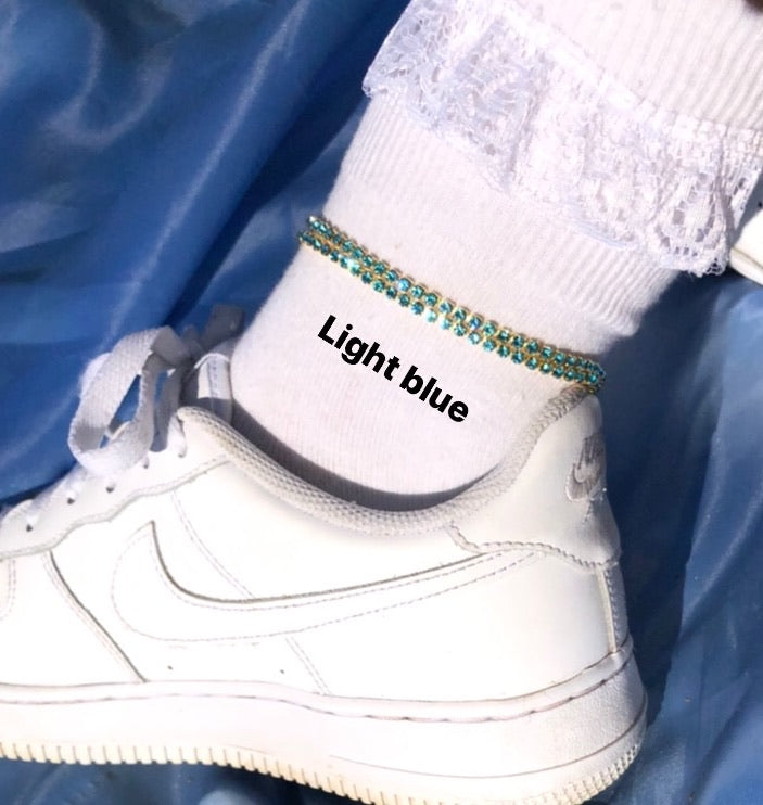 Ashley anklet Light blue Double