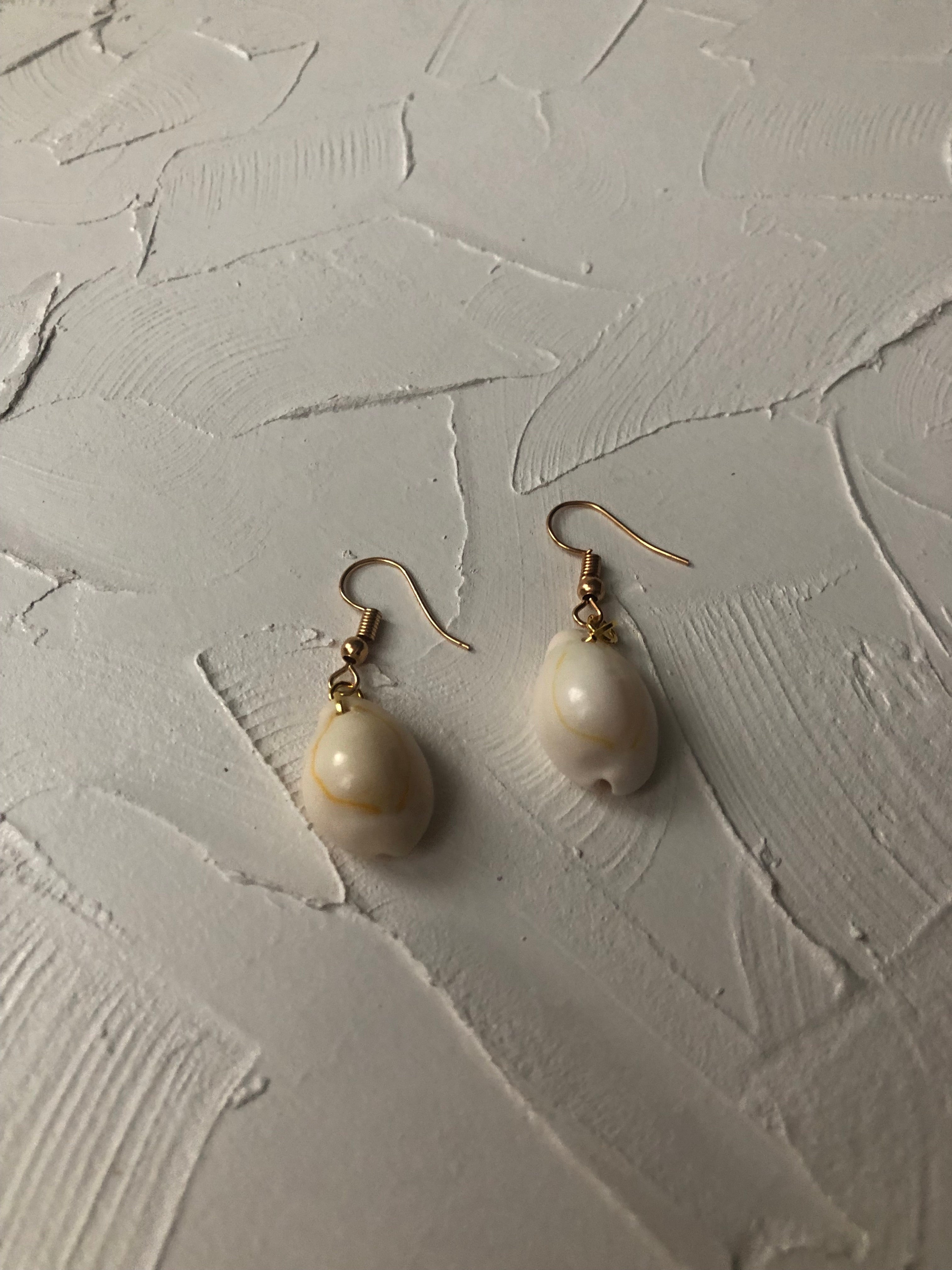 Small seashell earrings