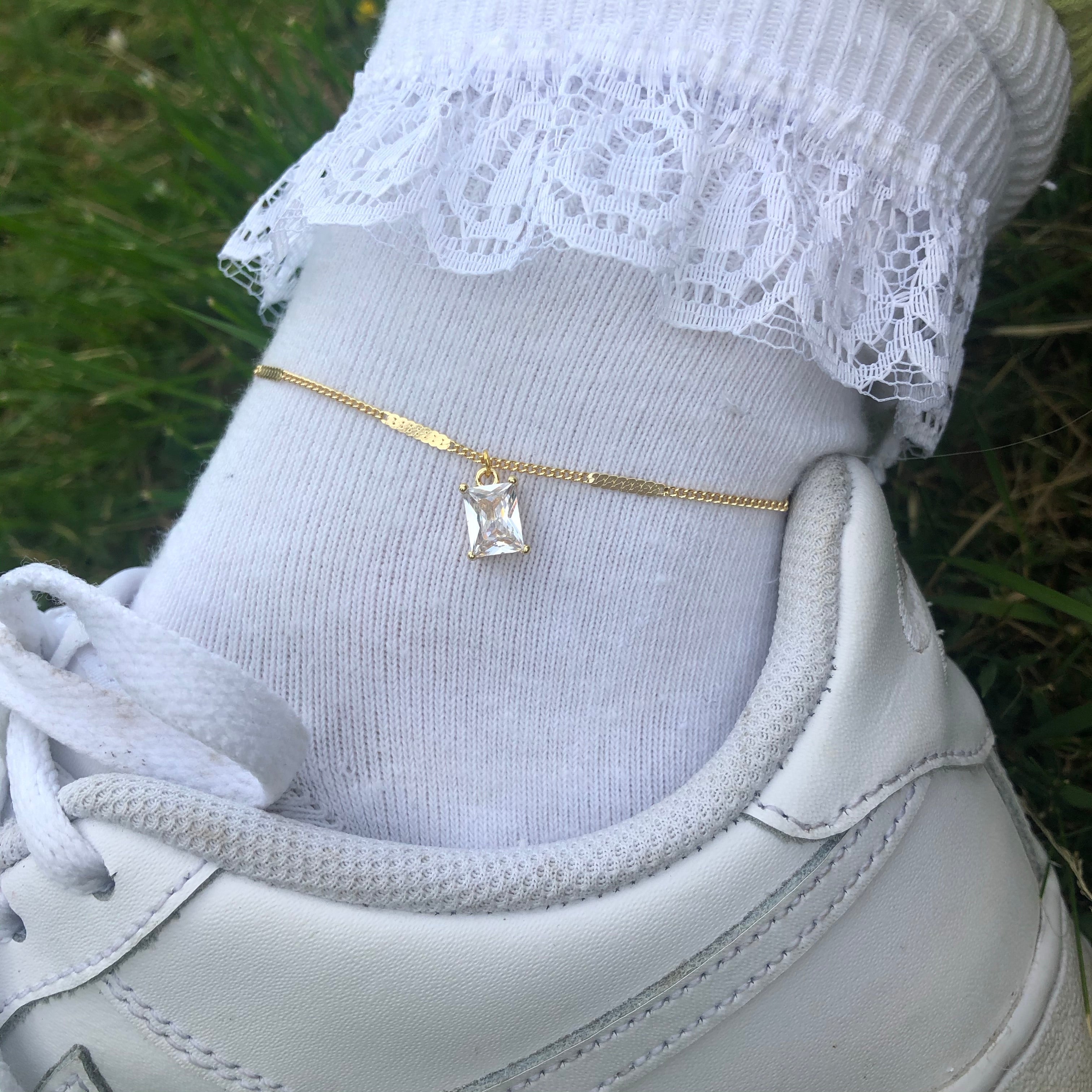 Diamond anklet