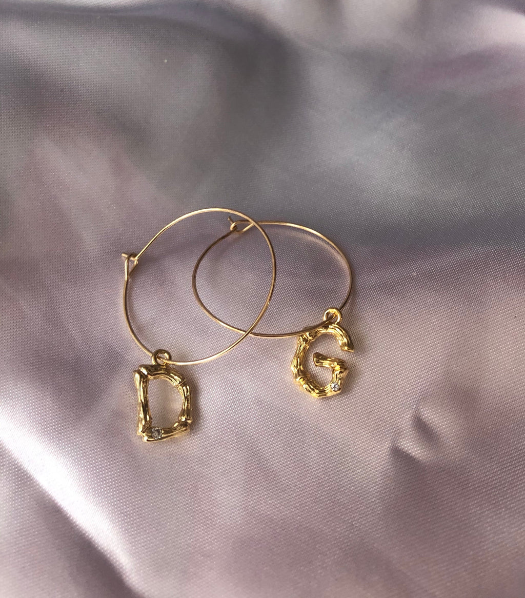 Bamboo letter hoops
