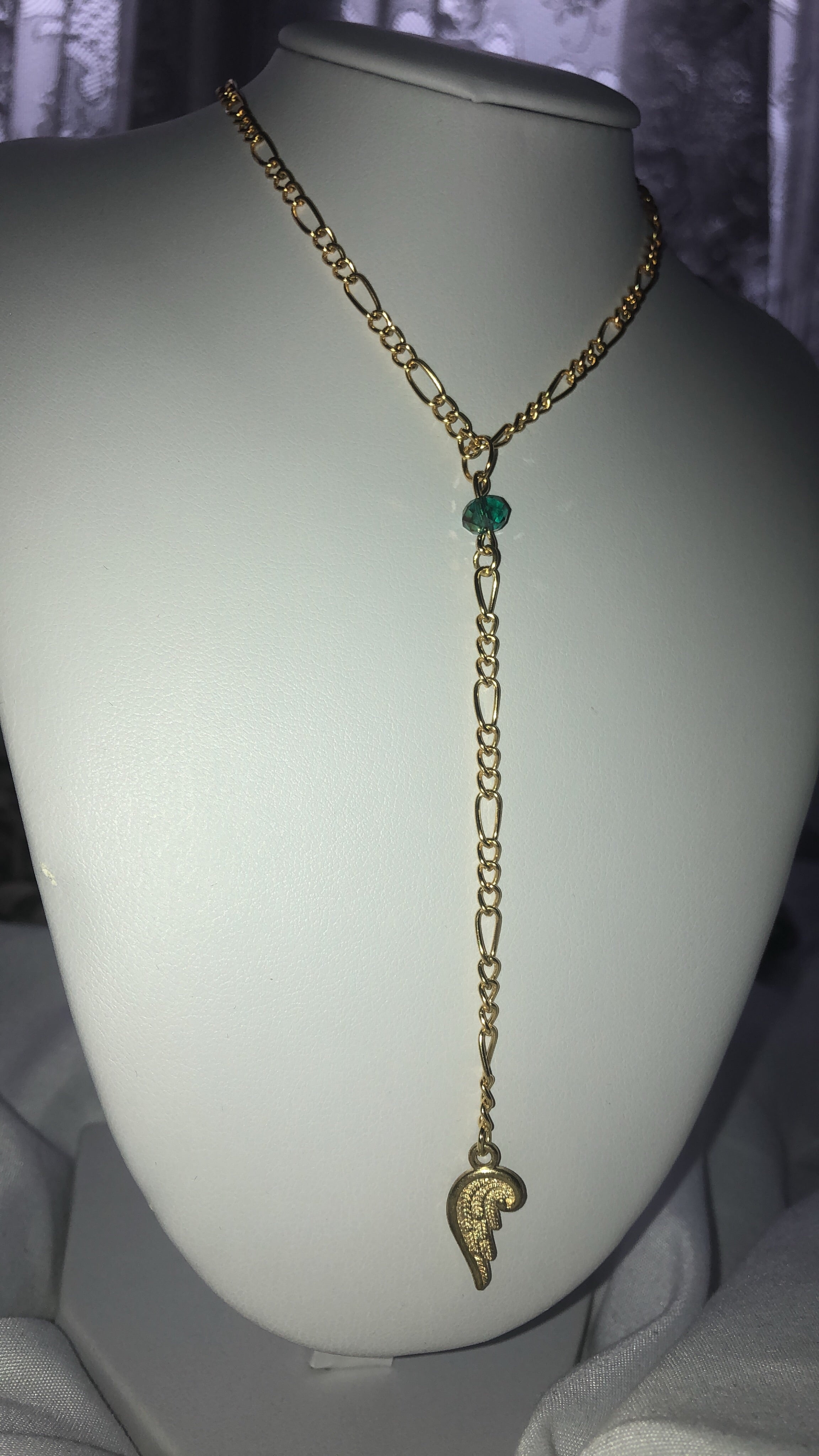 Drop down necklace