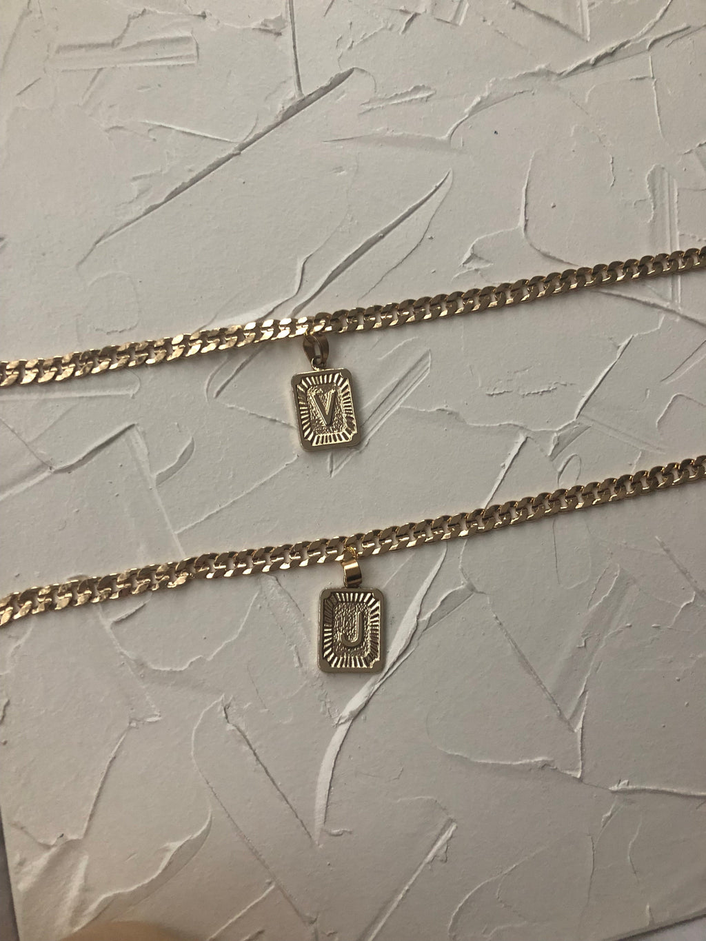 Letter anklet
