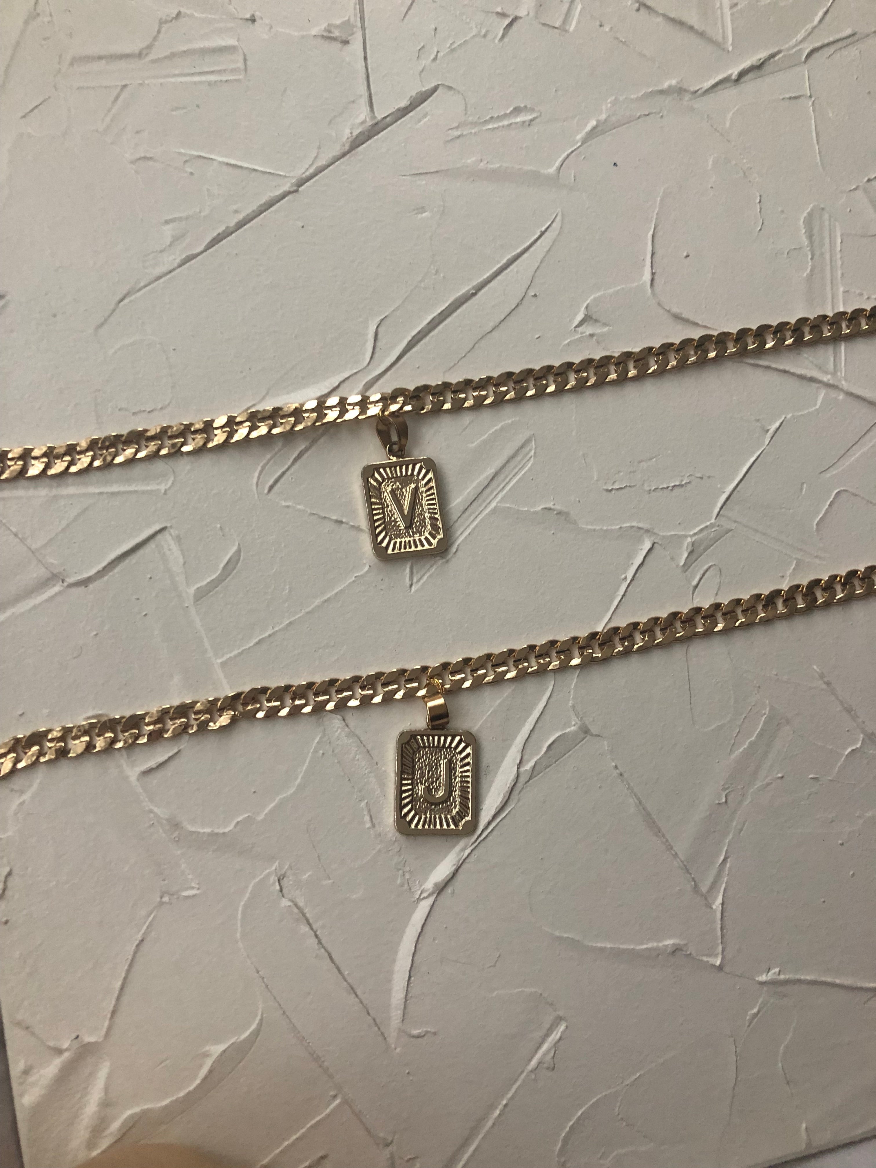 Letter anklet