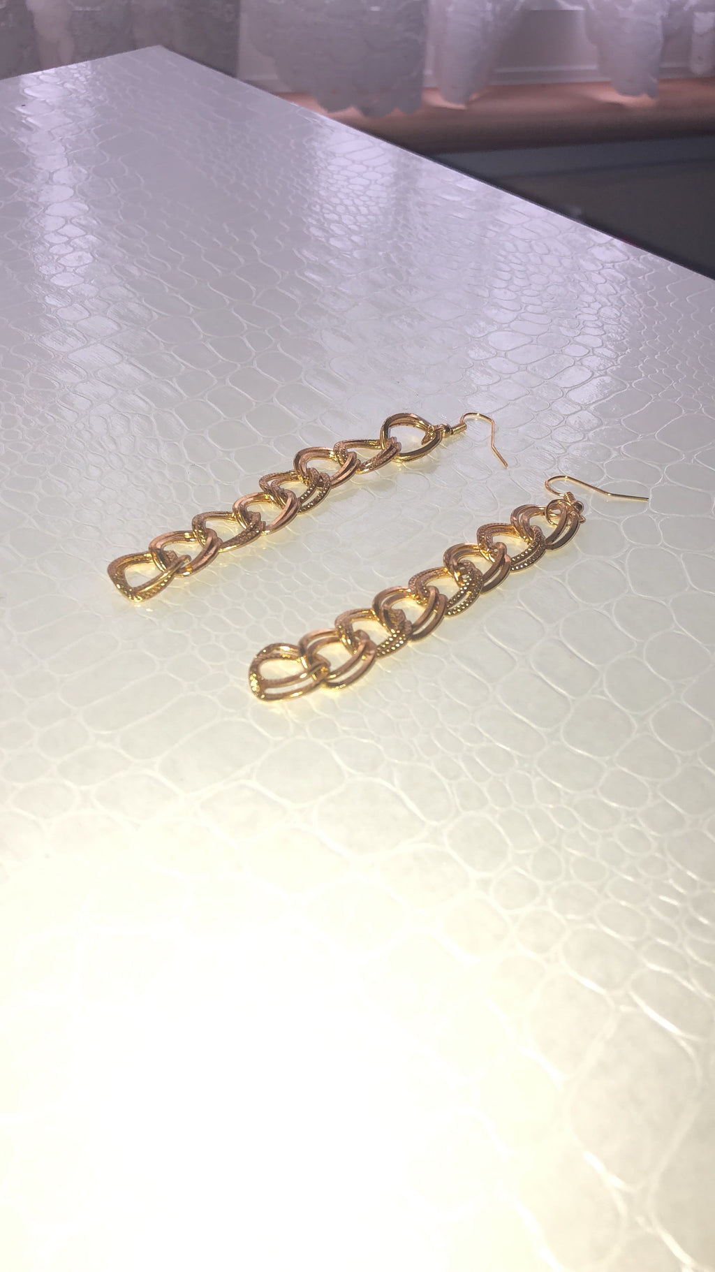 Chain earrings