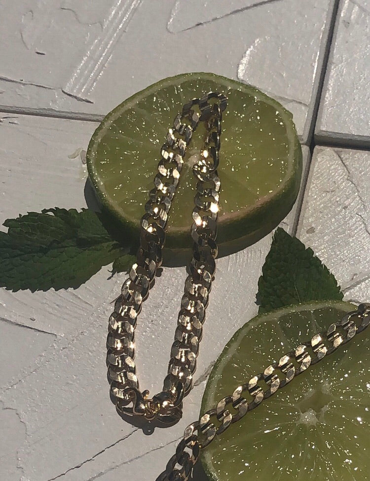 Cuban link anklet