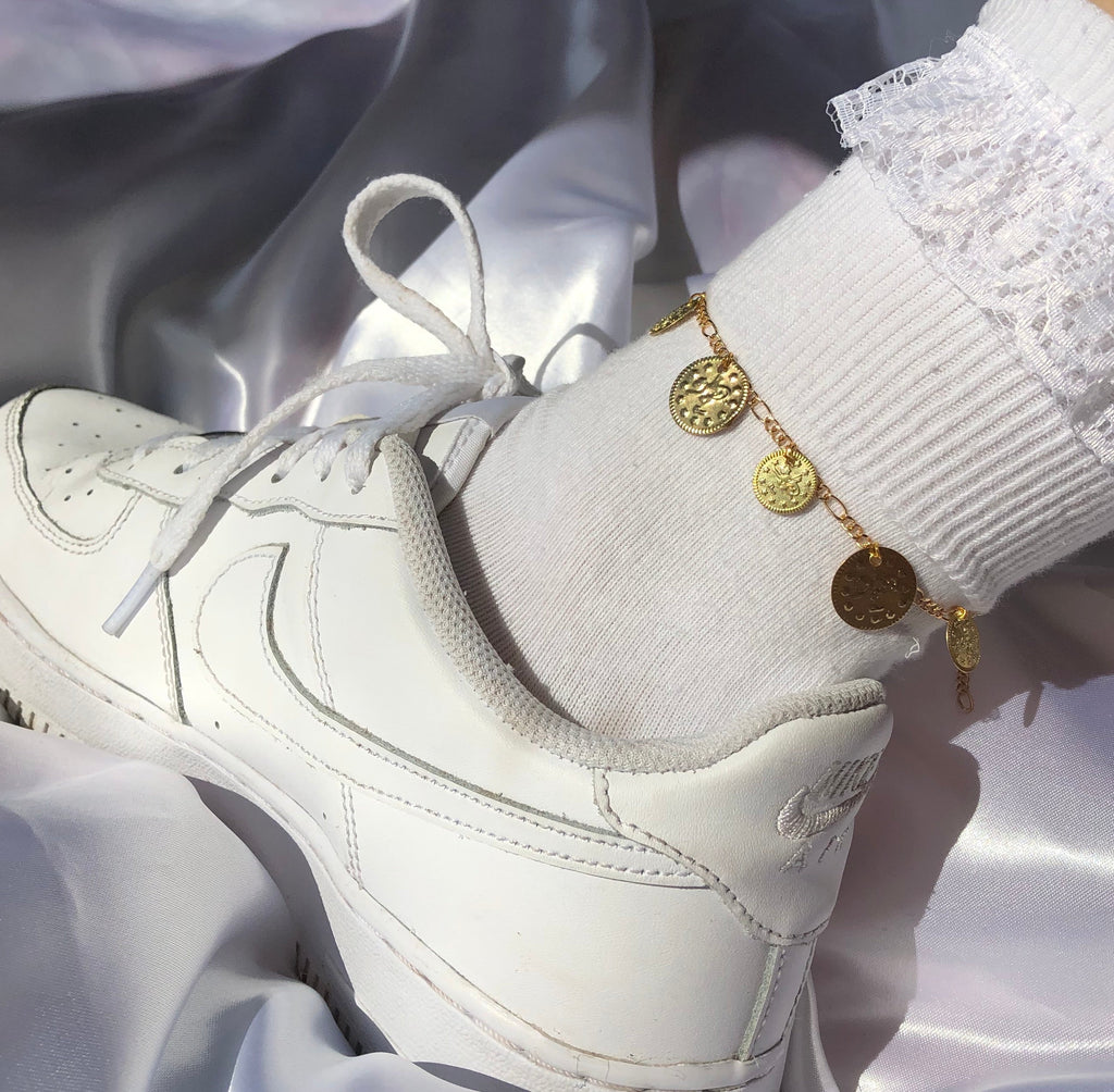 Coin anklet Gold