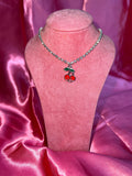 Cherry necklace Rhinestone