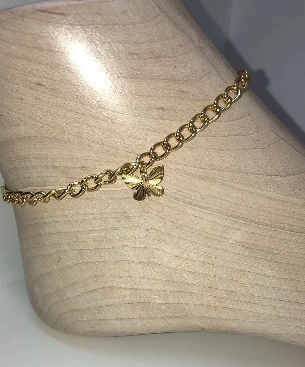Butterfly anklet